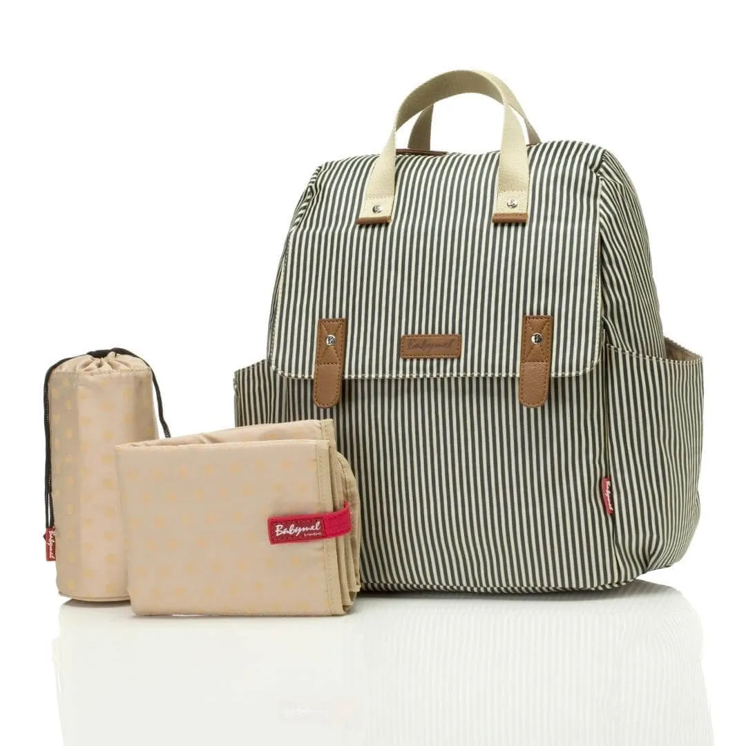 Babymel Robyn Eco Convertible Backpack - Navy Stripe