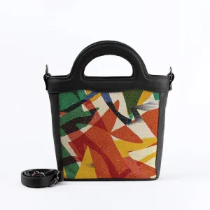 Black Top Handle Handbag Art