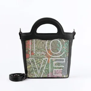 Black Top Handle Handbag LOVE
