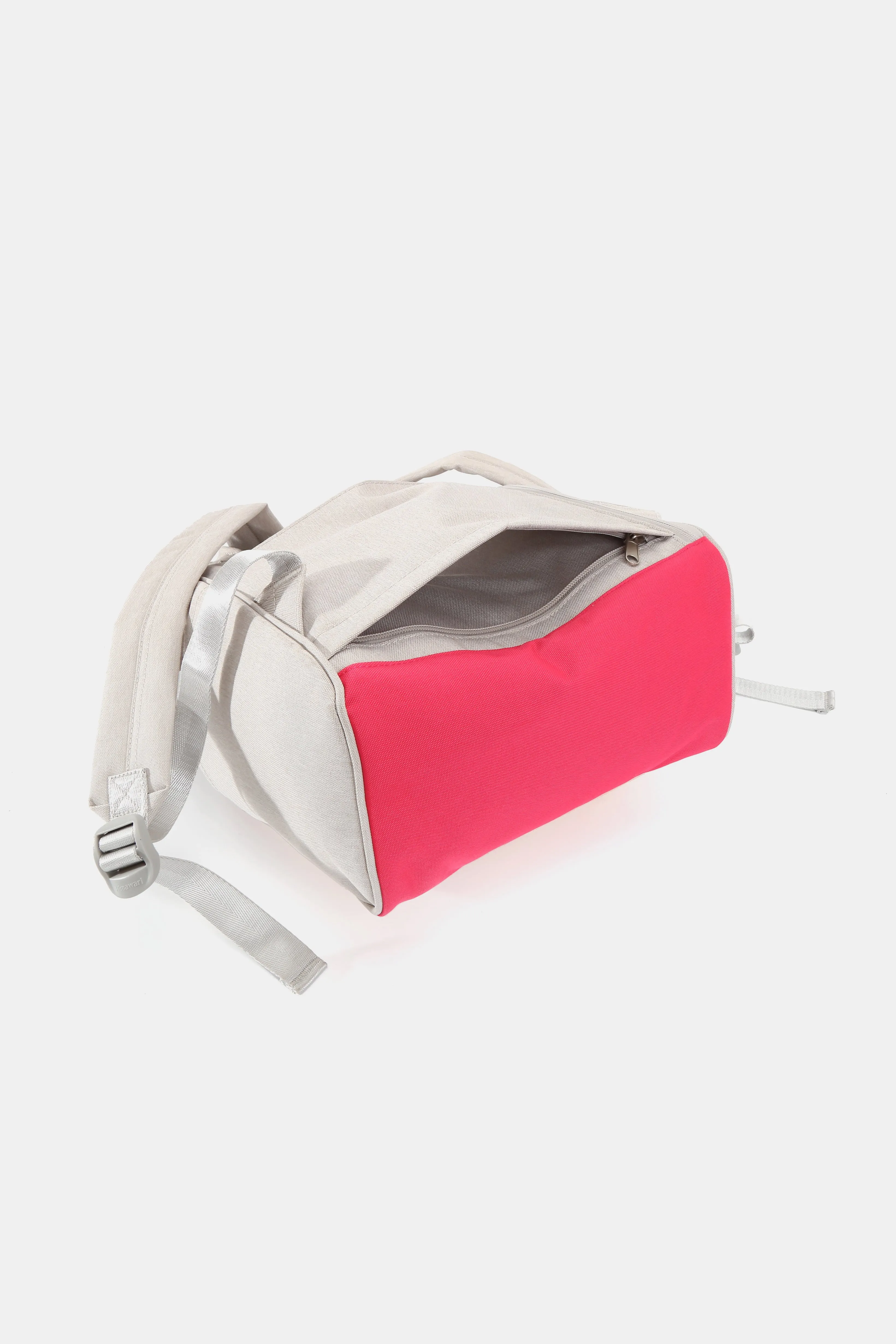Himawari Contrast Waterproof Backpack Bag with External USB Port🟣🔴🔵⚪️🟢