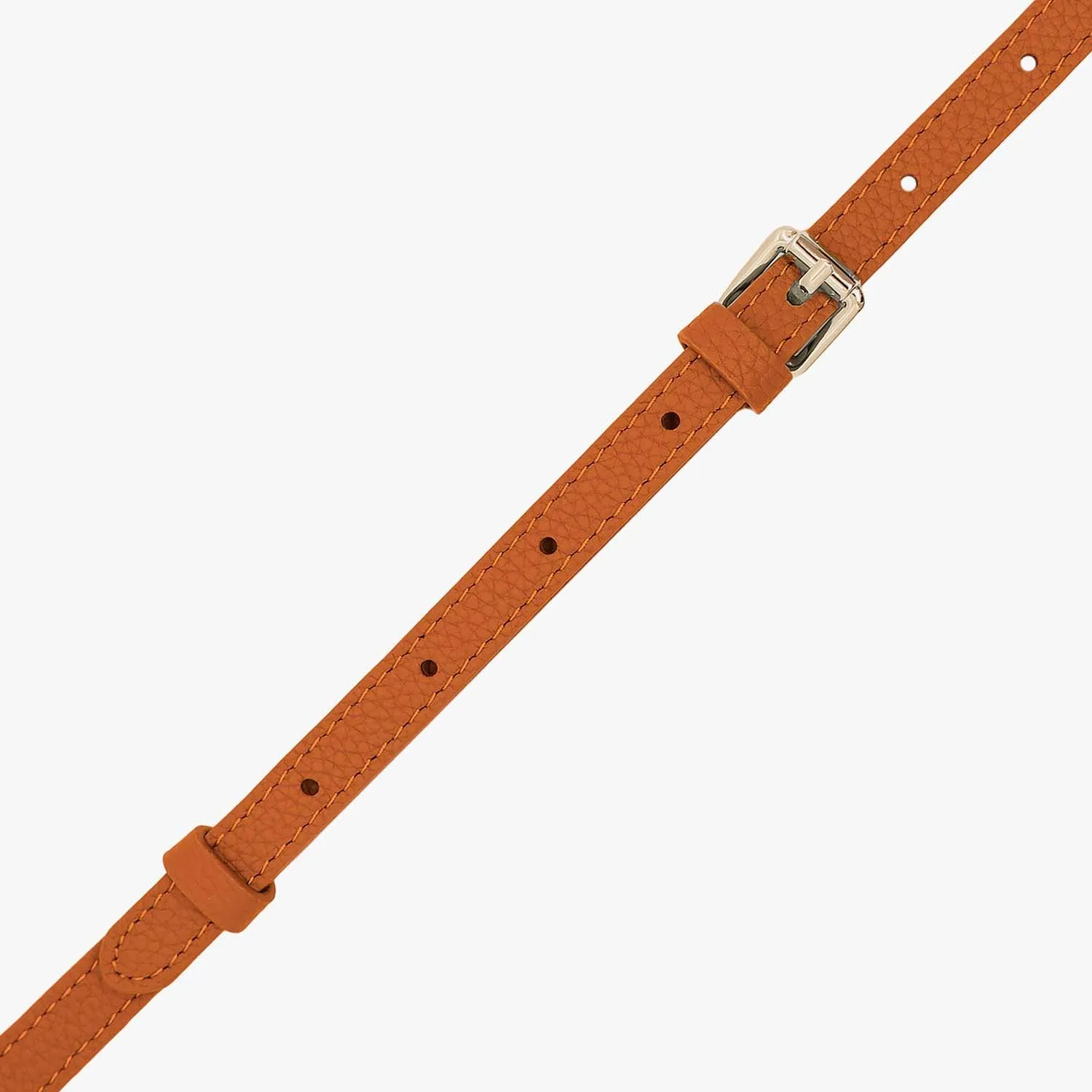 iPhone 15 Leather Sling Card Case with Crossbody Leather Strap