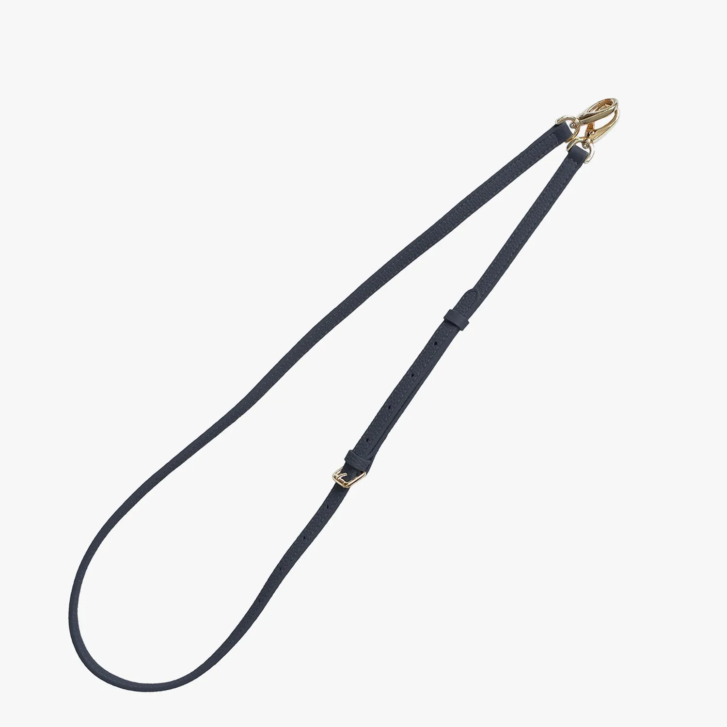 iPhone 15 Leather Sling Card Case with Crossbody Leather Strap