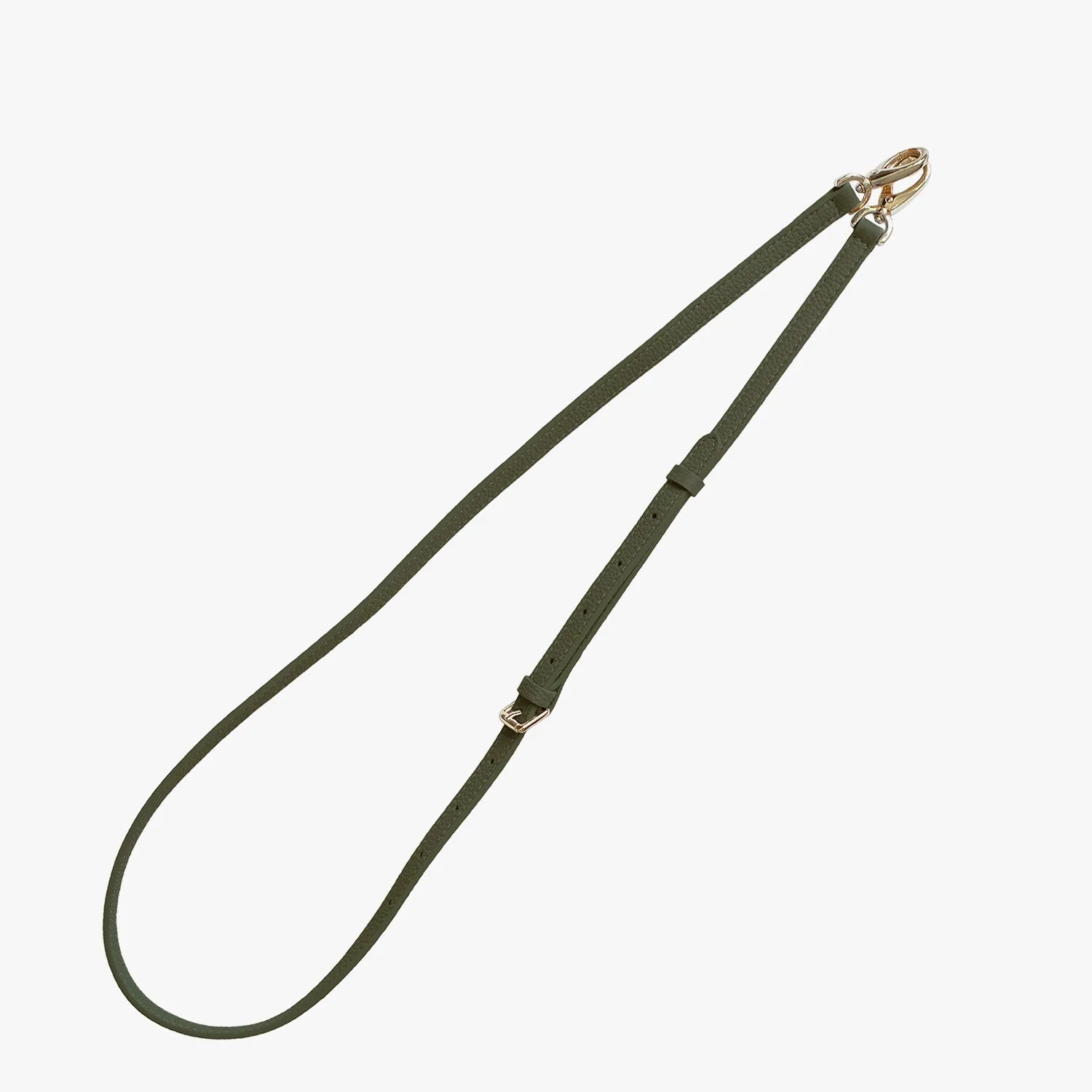 iPhone 15 Leather Sling Card Case with Crossbody Leather Strap