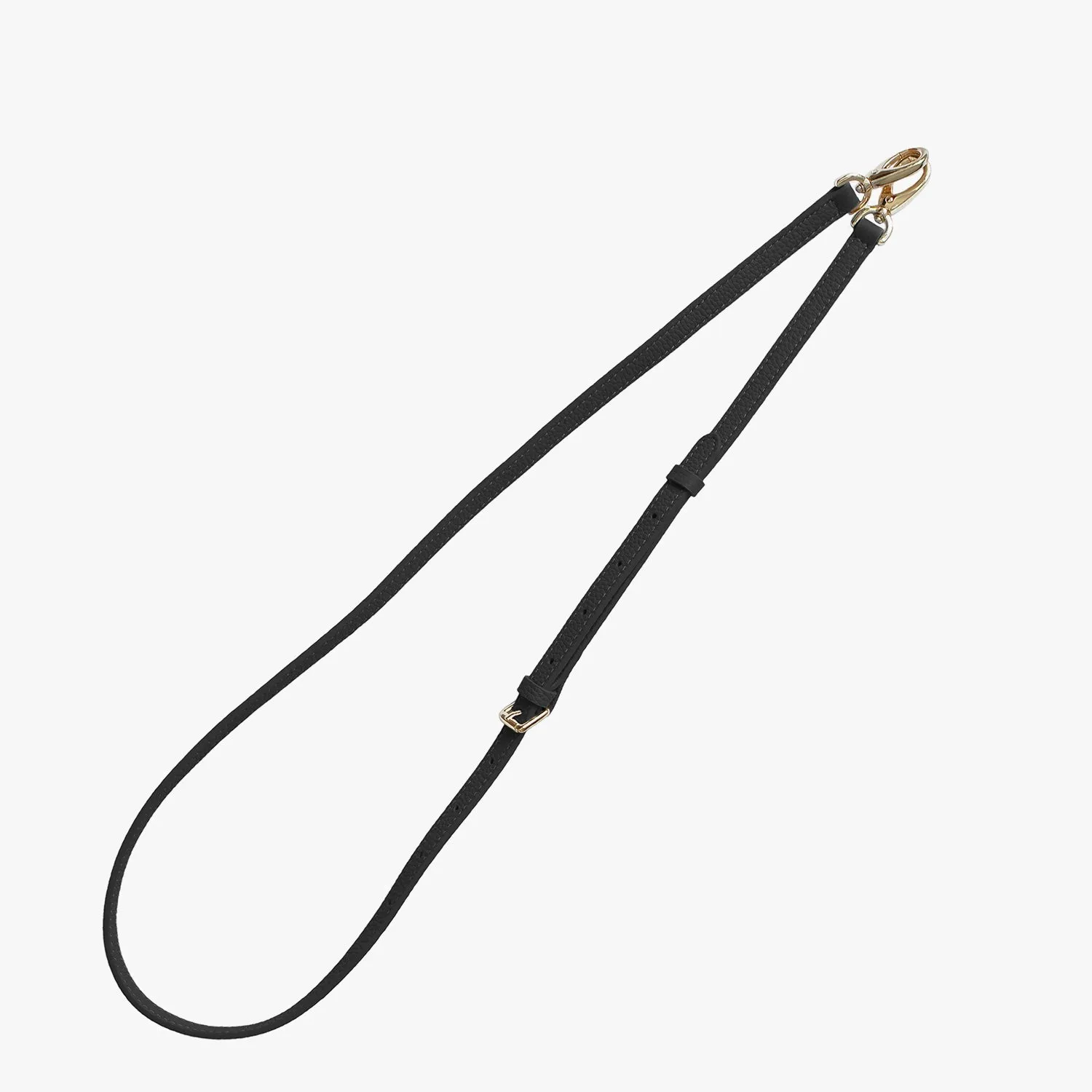 iPhone 15 Leather Sling Card Case with Crossbody Leather Strap