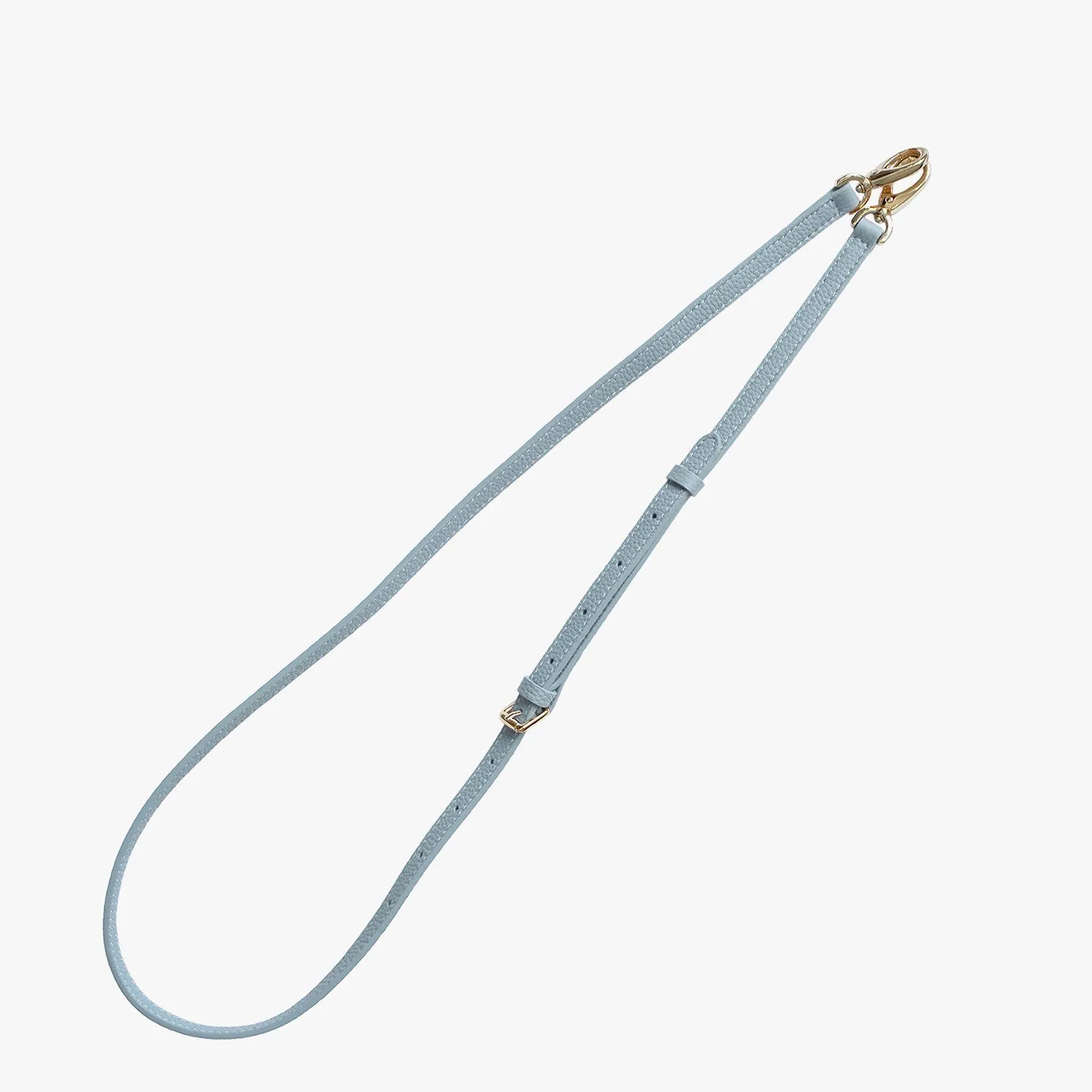 iPhone 15 Leather Sling Card Case with Crossbody Leather Strap