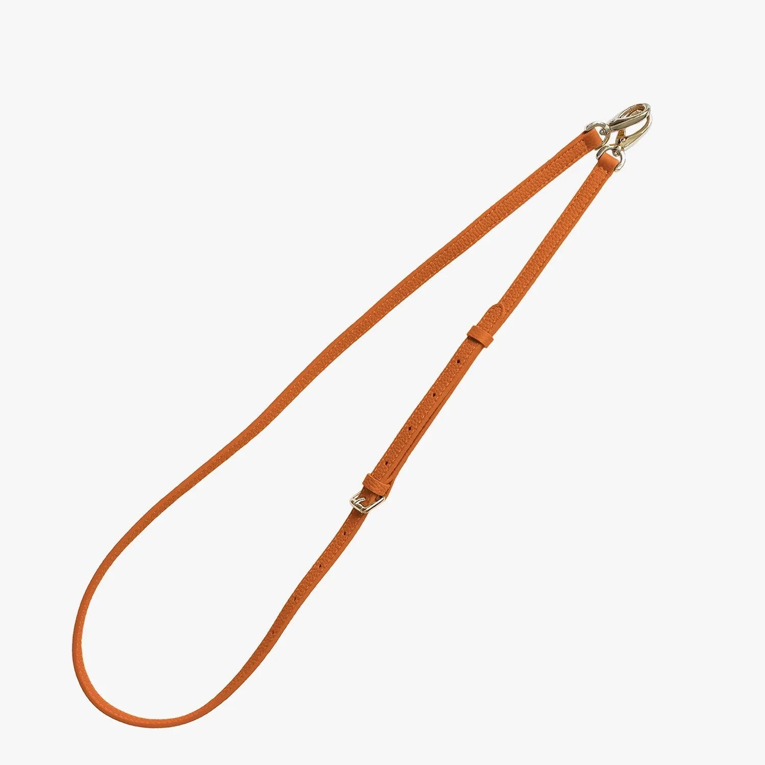 iPhone 15 Leather Sling Card Case with Crossbody Leather Strap