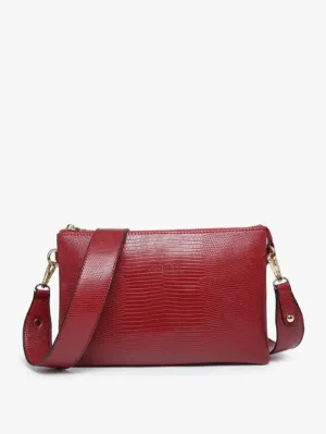 Izzy Crossbody, Lizard Red