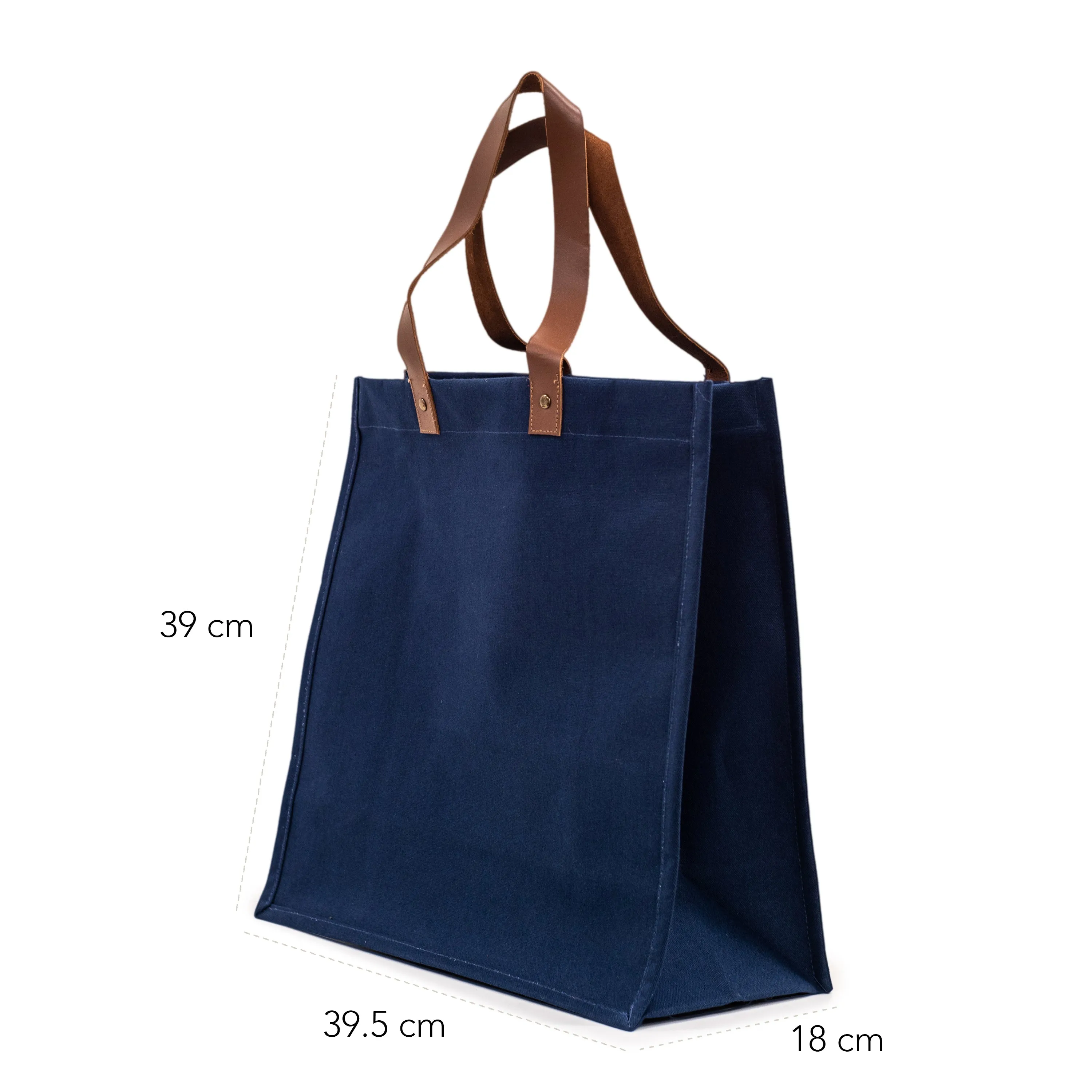 Navy Blue Canvas Bag