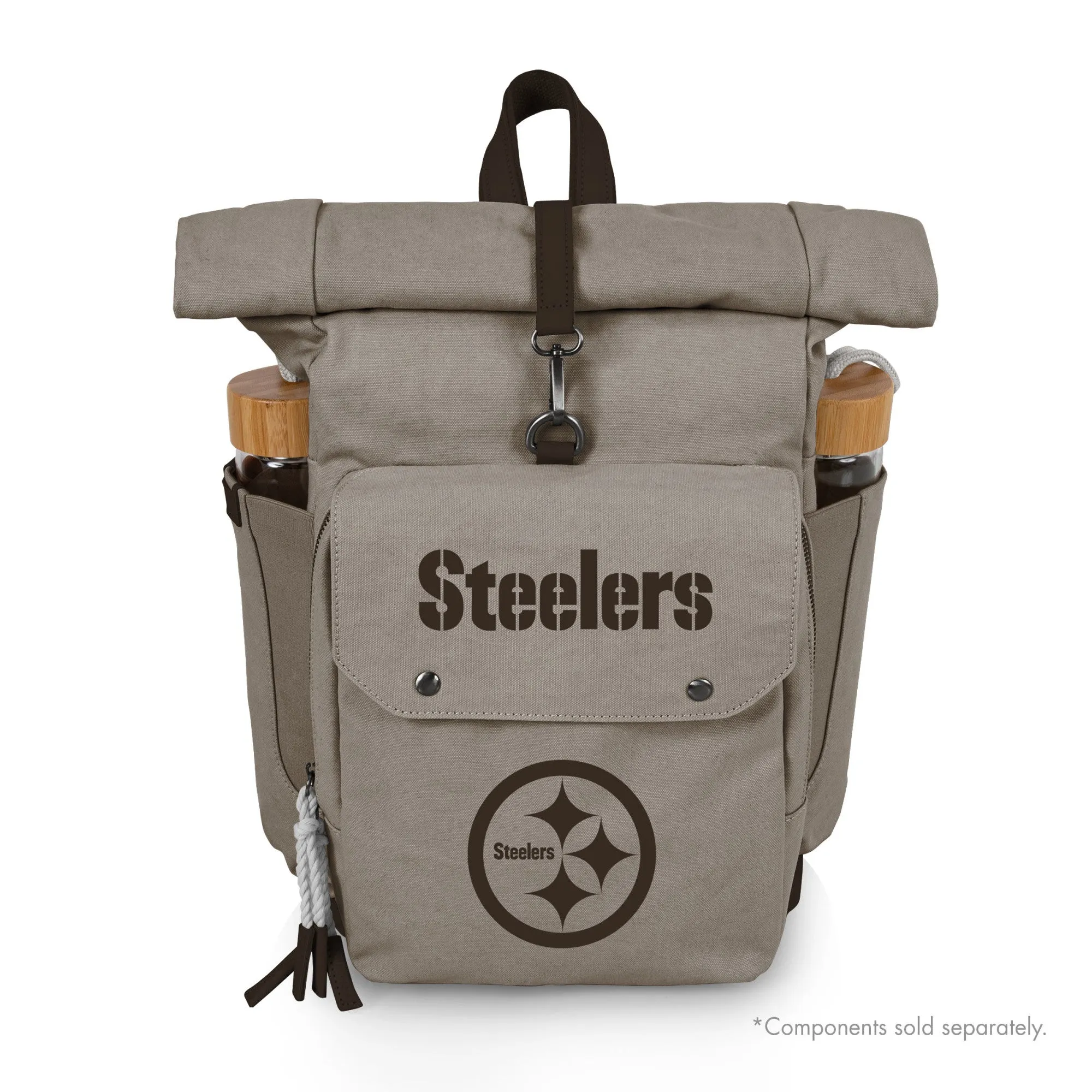 Pittsburgh Steelers - Carmel Roll Top Picnic Backpack Cooler